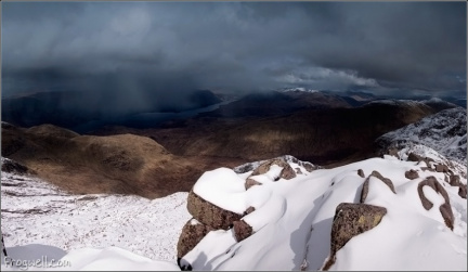 Storm over Argyll from Ben Cruachan